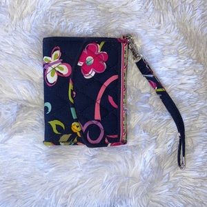 Vera Bradley Ribbons Floral Pattern Wallet with Phone Holder